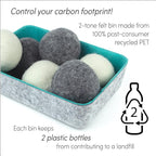 Three by Three Seattle Felt·Like·it!™ Wool Dryer Balls + Storage Bin: Reduce - Image 5