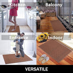 REFETONE Indoor Doormat, Front Back Door Mat 20"x32" Absorbent Rubber Backing - Image 5