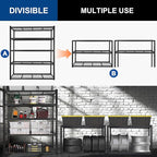 BILT HARD 3500 LBS 60" W x 18" D Garage Shelving, Metal Wire Utility Shelving - Image 7