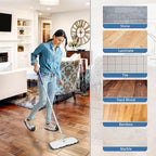 8 Pcs Mop Slippers Socks Floor Cleaning, Microfiber Shoe Covers dust Washable - Image 7
