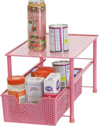 Simple Houseware Stackable Under Sink Cabinet Sliding Basket Organizer Drawer - Image 8