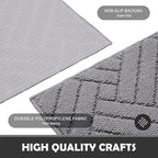 Door Mat Indoor Doormat, Entryway Rug Door Mats Non-Slip Rubber Backing - Image 4