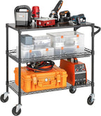 Finnhomy 3 Tier Heavy Duty Commercial Grade Utility Cart - Image 2
