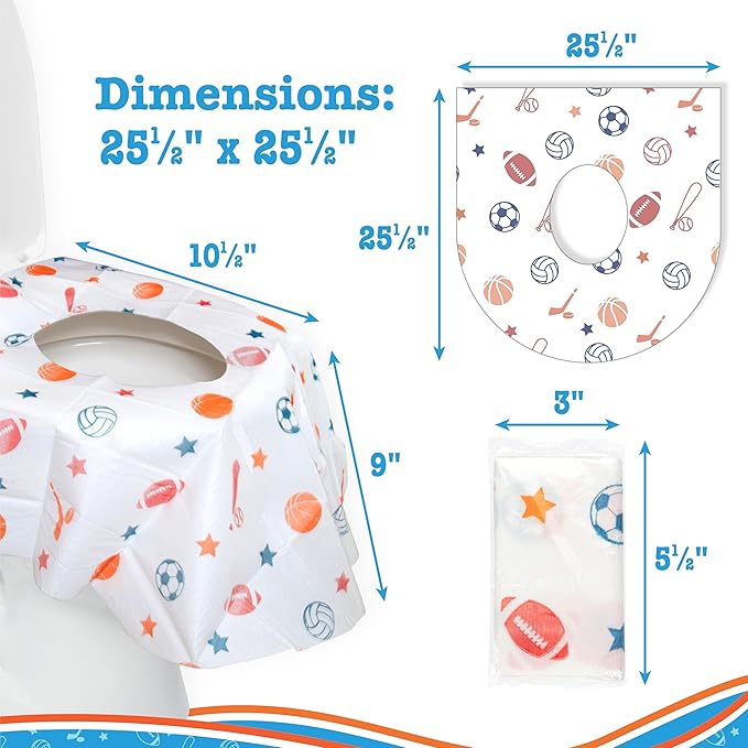 Disposable Toilet Seat Covers for Kids & Adults, 40 Pack - Image 2