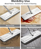 JOYMOOP Flat Mop Pads, Microfiber Mop Cleaning Pads, Washable Pads, Pads - Image 5