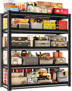 78" H Garage Shelving Heavy Duty，2800LBS Loads Adjustable Garage Storage Shelves by Rufokisa