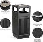 Safco Canmeleon Trash Can, 30 Gallons, Indoor and Outdoor Use, Durable & - Image 2