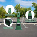 4-Pack 26.5" Caution Cones, 4-Sided Visible Safety Signs - Image 6