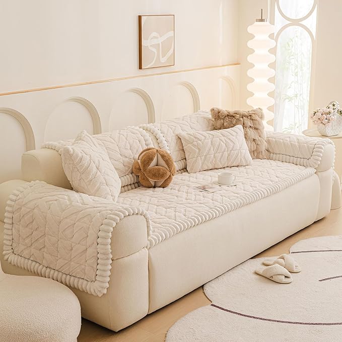 OTOB Couch Covers for 3 Cushion Couch Sofa Pet Friendly, Washable & Non Slip - Image 9