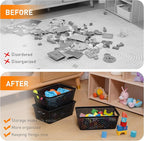 Plastic Storage Baskets With Lid, Storage Bins - Image 5