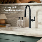 Vine Creations Clear Glass Soap Dispenser Set, Dish Soap and Hand Soap - Image 4