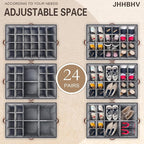 2 Pack Shoe Organizer for Closet, Adjustable Shoe Box Storage Containers - Image 2