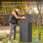 Outdoor Trash Can Waterproof Resin Garbage Bin, 31 Gallon - Image 5