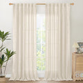 YoungsTex Extre Long Linen Curtains 102 Inch Length by YoungsTex