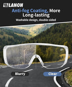 LANON 3 Pack Safety Glasses Over Eyeglasses, ANSI Z87.1 Standard, Anti-Fog & - Image 4