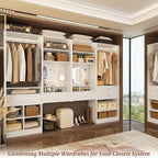 Unikito 75” Modular Closet System, Freestanding Closet Organizer - Image 3