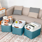 DULLEMELO Large Storage Basket, Collapsible Storage Bins Decorative Storage - Image 6