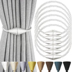 6 Pack Magnetic Curtain Tiebacks Rope Modern Handmade Curtain Tie Backs by CurtianTiebacks