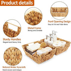 Water Hyacinth Wicker Basket 2 Pack - Image 3