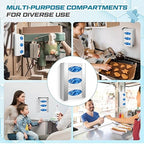 Blulu 2 Pack Glove Box Holder/Dispenser Stainless Steel Triple Wall Mounted - Image 4