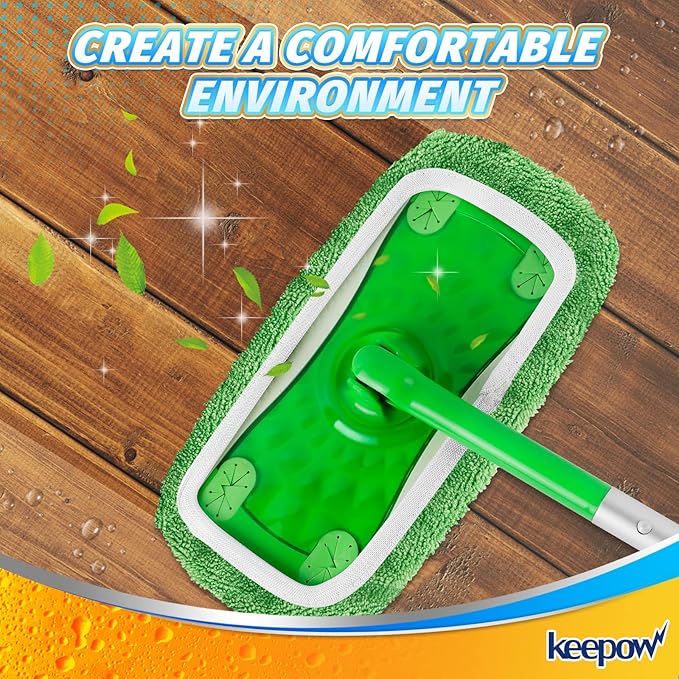 KEEPOW Reusable Microfiber Mop Pads - Image 8