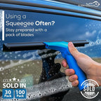 Kleen Handler Bulk Pack of 100 Professional 14” Window Washing Squeegee Blades - Image 4