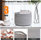 Small Storage Baskets for Organizing, Organizer Baskets for Shelves, Small - Image 3