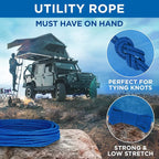 TECEUM Cotton Rope 3/16” – 100 FT – Strong All-Purpose Braided Rope – Natural - Image 6