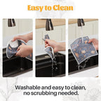 JOYMOOP 12 Pack Decorate Cleaning Cloth, Reusable Absorbent Dish Towels - Image 5