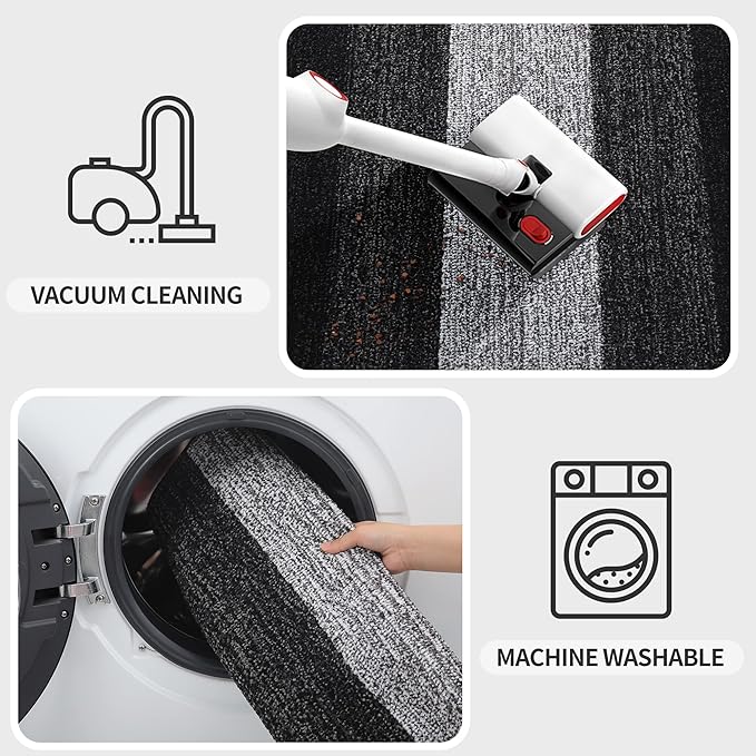 Kitinjoy Indoor Outdoor Door Mat, 48x30 Non-Slip Absorbent Dirt Trapper - Image 5