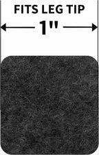 SOFTTOUCH 4717895N Heavy Duty Square Felt Furniture Pads to Protect Hardwood - Image 9