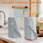 Roll of Microfiber Cleaning Cloth –100 Pack, Tear Away Microfiber Towels - Image 2