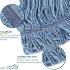 KLEEN HANDLER HEAVY DUTY Commercial Mop Head Replacement, Wet Industrial Cotton - Image 8