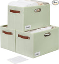 Large 3-Pack Foldable Fabric Storage Bins by Bagnizer