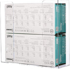 Cq acrylic Clear Wall Floating Glove Rack and Glove Box Dispenser Holder - Image 3
