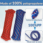 Diamond Braided Polypropylene Rope Nylon Mix Thick Heavy Duty Ropes 1/4 inch - Image 3