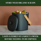 Bamboozle Countertop Compost Bin Kitchen | 1 Gallon | Odorless Composting Bin - Image 4