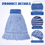 Gejoy 10 Pack 24oz Mop Head Replacement Commercial Cleaning Mop Head Wet String - Image 3