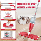 Spray Wet Mops for Hardwood Floor Cleaning: EXEGO Microfiber Dry Dust Spray Mop - Image 3
