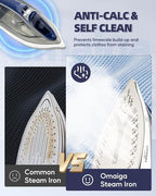 Steam Iron for clothes - 1750W Clothes Iron - Image 5