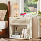 LEYAOYAO Rattan Nightstands Set of 2 - Image 4