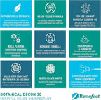 Benefect Botanical Decon 30 Disinfectant Cleaner, 5 Gallon, Light Lemon & Thyme - Image 5