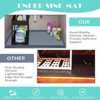 URMONA Waterproof Silicone Under Sink Mat 37'' x 22'' Shelf Liner - Image 5
