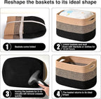 Storage Baskets for Organizing Shelves, Decorative Baskets for Storage - Image 7