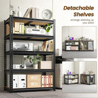 1980LBS Storage Shelves, 5-Tier Adjustable Pantry Shelves, Metal Shelving Unit - Image 5