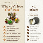 Fluff Ewes Wool Dryer Balls 6 Pack Premium New Zealand Wool Laundry Balls - Image 4