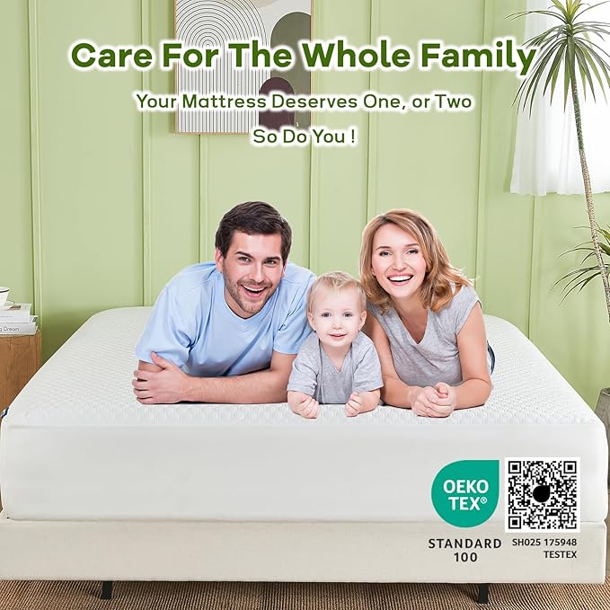 Luxury King Size Tencel Waterproof Mattress Protector Deep Pocket - Image 9