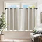 PONY DANCE Cream RV Curtains for Camper Windows, Small Windows Shades Thermal by PONYDANCE