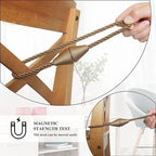 4 Pack Magnetic Curtain Tiebacks Rope Modern Handmade Curtain Tie Backs - Image 4