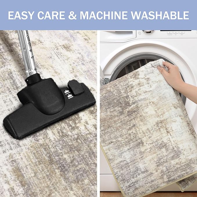 IOHOUZE Abstract Area Rug 3x5 Ft Washable Rugs - Image 3